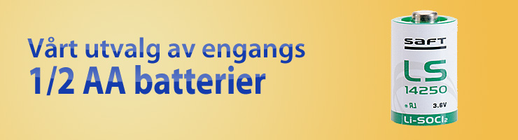 1/2AA batterier