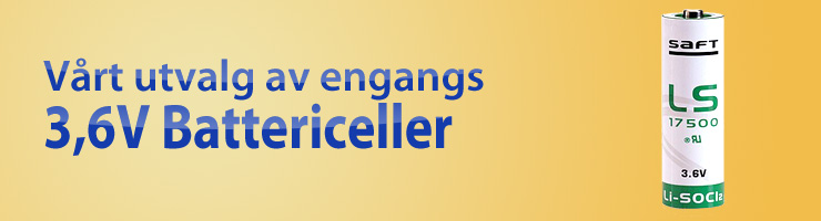 3.6V batterier