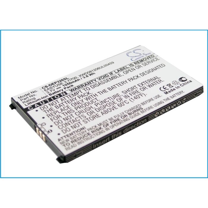 Batteri til Doro HandleEasy 326i /328i GSM 3.7V 1000mAh Li-ion