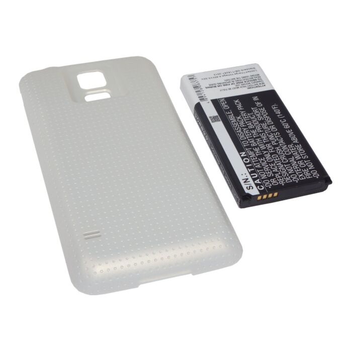 Batteri til Samsung Galaxy S5 EB-BG900 5600mAh Høykapasitet med Gullfarget bakdeksel