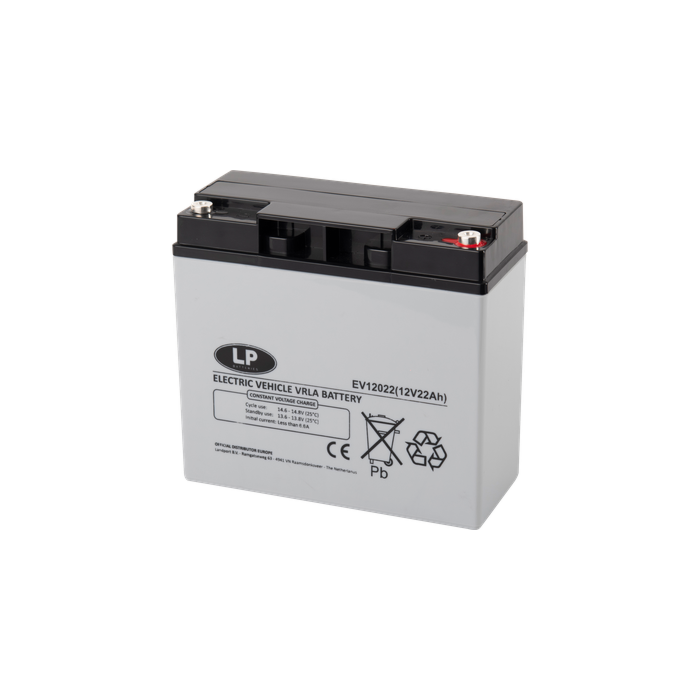 12V 22Ah (18Ah) AGM batteri Syklisk L181xH167xB77 mm T12 terminal