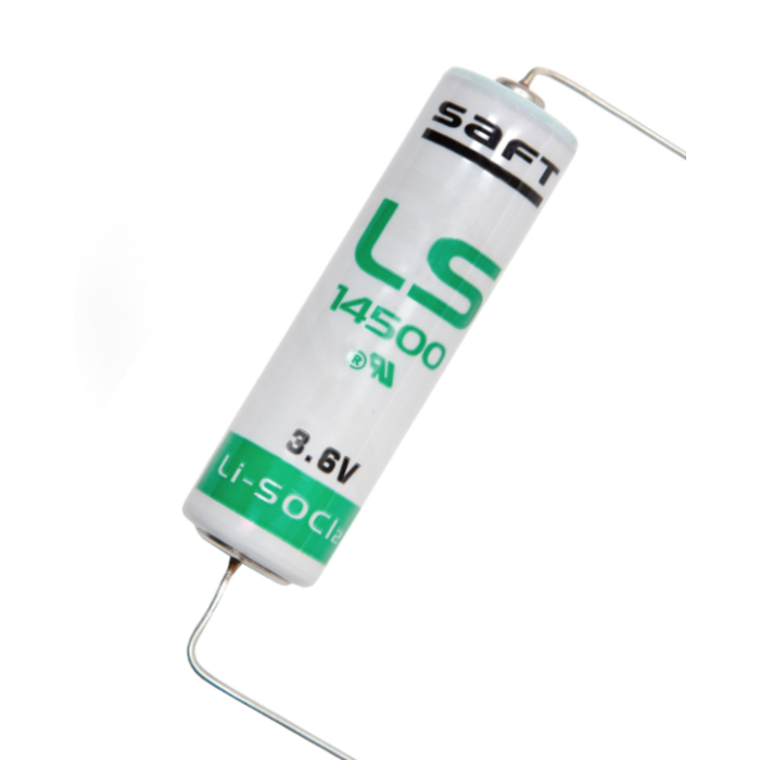 Komfyrvakt batteri 3,6V AA Lithium batteri med aksiale pinner.