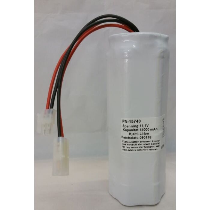 11,1 V Li-Ion Batteripakke til dykkerlykt 14Ah