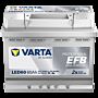 VARTA Fritidsbatteri EFB Batteri 12V 60AH 640CCA (242x175x190/190mm) Polstilling 5 - Plusspol til hÃƒÂ¸yre LED60