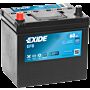 EXIDE EFB EL605 STARTBATTERI 12V 60AH (230x173x222mm) Polstilling 4 - Plusspol til venstre