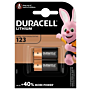 CR123A Duracell Lithium 123 (CR17345) 3V - 2pk