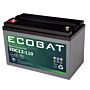 ECOBAT EDC12-110 AGM Batteri (DC12-120S)(331x172x220mm) Polstilling 4 - Plusspol til venstre