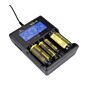 XTAR VC4SL Lader for 4 NiMH, Li-ion opp til 32x80mm dim. 