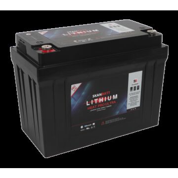 SKANBATT Lithium HEAT PRO 'Ultra' 12V 100AH - CAN Bus - 300A (<3s) - 8 Års garanti