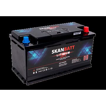 SKANBATT V2 Lithium HEAT Batteri 12V 180AH 150A BMS - Bobil - Bluetooth