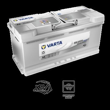 VARTA Silver Dynamic AGM Batteri 12V 105AH 950CCA (394x175x190/190mm) Polstilling 5 - Plusspol til hÃƒÂ¸yre A4
