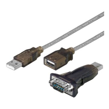 USB til Serial konverter RS232 kabel, inkl 1M USB kabel