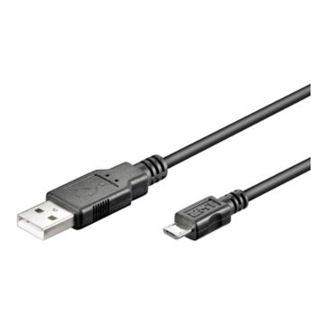 MicroUSB ladekabel, Ekstra lang 3 meter USB 2.0 