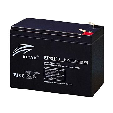 RITAR AGM Batteri 12V 10AH (151x65x111mm) F2