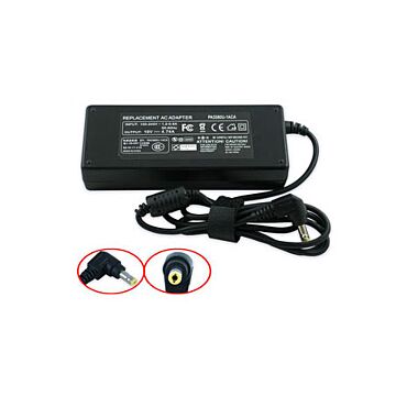 PC lader adapter Asus 90W 18,5V 2,5X5,5 mm vinkelplugg