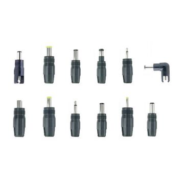 Pose med 12 plugger til Mascot AC/DC adaptere