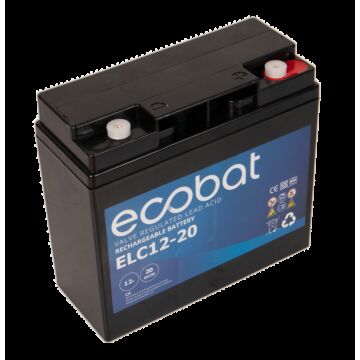 ECOBAT ELC12-20 AGM Batteri 12V 20AH (RT12180)