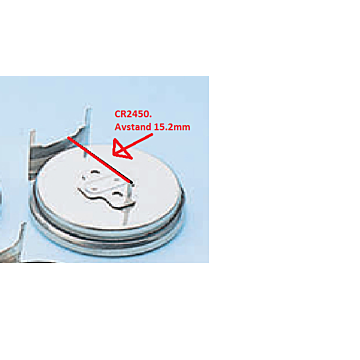Batteri CR2450 Panasonic/Varta/Renata 3,0v Lithium m/kretskortpinner