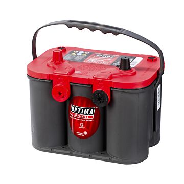 Optima Rød Startbatteri 55Ah 12V med GM tilkoblinger