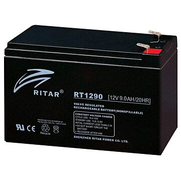 RITAR AGM Batteri 12V 9AH (151x65x94mm) F2