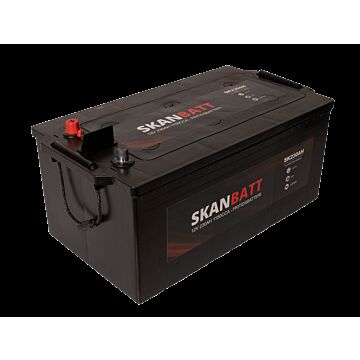 SKANBATT Fritidsbatteri 12V 230AH 1150CCA (513x276x210/242mm) Polstilling 4 - Plusspol til venstre