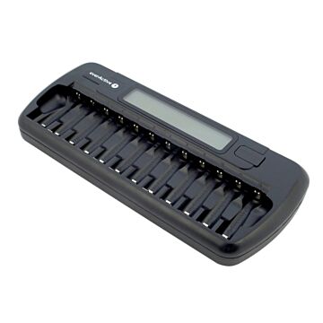 EverActive NC1200 automatisk hurtiglader for 12 stk AA/AAA batterier NIMH