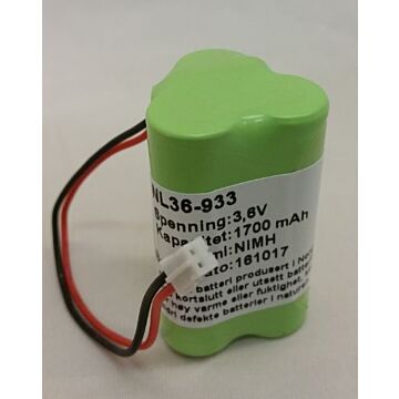 Batteri til Autronica ledelys 3,6V 1500mAh NIMH høytemperatur