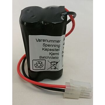 4,8V Batteri til Eltek 1700mAh NIMH Molex Minifit 2-pol