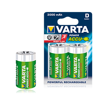 Varta Power Accu D 3000mAh Ready-to-use (2 stk) HR20