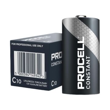 10pk Duracell Industrial ProCell PC1400 Alkalisk batteri LR14 C 1,5V 