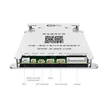 8-16S 200A BMS for LiFePo4 med aktiv balansering, bluetooth og varmestyring