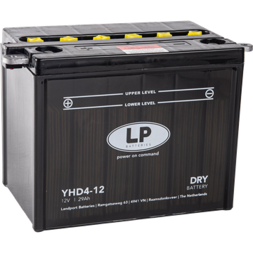 YHD4-12 batteri til MC og ATV 12V 28-32Ah (204x132x165mm)