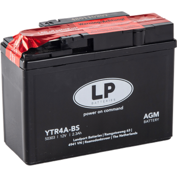 YTR4A-BS GT4B-5 batteri til MC og ATV 12V 2,3Ah (114x49x86mm)
