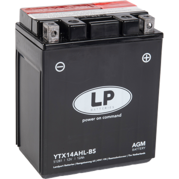 YTX14AHL-BS batteri til MC og ATV 12V 12Ah (134x89x166mm)