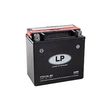 YTX14L-BS batteri til MC og ATV 12V 12Ah (150x87x145mm)
