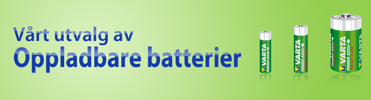 ladbare batterier
